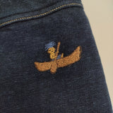 45R/45rpm 葉山ものがたり コノッキ君刺繍裏毛の908ブルショーツ（インディゴ） 定価59400円 ショートパンツ ハーフパンツ ショーツ ネイビー レディース フォーティーファイブアールピーエム【中古】6-0712S♪