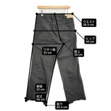 45R/45rpm クロスオーバー サイズ30 日本製 カットオフ デニムパンツ ブラック レディース フォーティーファイブアールピーエム【中古】6-0712G♪