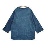 45R/45rpm 藍染め天竺の908馬Tシャツ 藍職人いろいろ 青梅 おうめ藍 長袖Ｔシャツ カットソー ロンＴ ブルー レディース フォーティーファイブアールピーエム【中古】6-0712M♪
