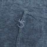 45R/45rpm 藍染め天竺の908馬Tシャツ 藍職人いろいろ 青梅 おうめ藍 長袖Ｔシャツ カットソー ロンＴ ブルー レディース フォーティーファイブアールピーエム【中古】6-0712M♪