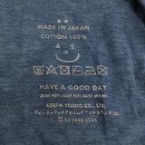45R/45rpm 藍染め天竺の908馬Tシャツ 藍職人いろいろ 青梅 おうめ藍 長袖Ｔシャツ カットソー ロンＴ ブルー レディース フォーティーファイブアールピーエム【中古】6-0712M♪