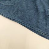 45R/45rpm 藍染め天竺の908馬Tシャツ 藍職人いろいろ 青梅 おうめ藍 長袖Ｔシャツ カットソー ロンＴ ブルー レディース フォーティーファイブアールピーエム【中古】6-0712M♪