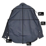 45R/45rpm 葉山ものがたり504オックスの908無双オーバーシャツ 定価50600円 サイズ2 葉山店限定 長袖シャツ ネイビー レディース フォーティーファイブアールピーエム【中古】6-0712M♪