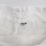 45R/45rpm 刺繍 ガーゼ 日本製 サイズ2 ブラウス シャツ ホワイト レディース フォーティーファイブアールピーエム【中古】6-0712M♪