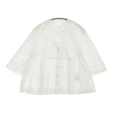 45R/45rpm インドカディdeカットワークボレロ 定価47300円 ブラウス シャツ ホワイト レディース フォーティーファイブアールピーエム【中古】6-0712M♪