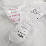 45R/45rpm pate a chou パトアシュ 海コレクション リネン ピンタック 定価110000円 チュニック ホワイト レディース フォーティーファイブアールピーエム【中古】6-0712M♪