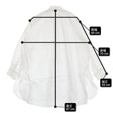 45R/45rpm pate a chou パトアシュ 海コレクション リネン ピンタック 定価110000円 チュニック ホワイト レディース フォーティーファイブアールピーエム【中古】6-0712M♪