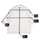 45R/45rpm コットンリネン プルオーバーブラウス 半袖シャツ ホワイト レディース フォーティーファイブアールピーエム【中古】6-0919S∞