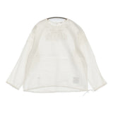 45R/45rpm インドカディのコードde刺繍Tシャツ 定価41800円 ブラウス シャツ ホワイト レディース フォーティーファイブアールピーエム【中古】6-0712M♪