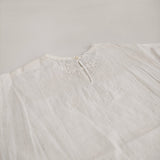 45R/45rpm インドカディのコードde刺繍Tシャツ 定価41800円 ブラウス シャツ ホワイト レディース フォーティーファイブアールピーエム【中古】6-0712M♪