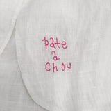 45R/45rpm pate a chou パトアシュ ビーズ刺繍 手刺繍 インド製 リネン 定価121000円 チュニック ホワイト レディース フォーティーファイブアールピーエム【中古】6-0712M♪