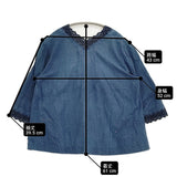 45R/45rpm 藍インドカディdeカットワークボレロ 定価52800円 ブラウス シャツ ネイビー レディース フォーティーファイブアールピーエム【中古】6-0712M♪
