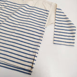 45R/45rpm スーピマオックスの908バスクボーダーTシャツ 定価50600円 ブラウス シャツ 26SS アイボリー ブルー レディース フォーティーファイブアールピーエム【中古】6-0712M♪