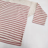 45R/45rpm 新品 スーピマオックスの908バスクボーダーTシャツ 定価50600円 ブラウス シャツ 26SS アイボリー レッド レディース フォーティーファイブアールピーエム【中古】6-0712M♪
