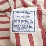 45R/45rpm 新品 スーピマオックスの908バスクボーダーTシャツ 定価50600円 ブラウス シャツ 26SS アイボリー レッド レディース フォーティーファイブアールピーエム【中古】6-0712M♪