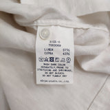 45R/45rpm リネンキュプラツイルTシャツ 定価25300円 ブラウス シャツ オフホワイト系 ベージュ系 レディース フォーティーファイブアールピーエム【中古】6-0712M♪
