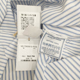45R/45rpm 180番三子のリボンブラウス 定価62700円 ストライプ ブラウス シャツ ブルー ホワイト レディース フォーティーファイブアールピーエム【中古】6-0712M♪