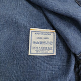 45R/45rpm リネンの908VネックTシャツ インディゴ プルオーバー ブラウス シャツ ネイビー レディース フォーティーファイブアールピーエム【中古】6-0712S♪