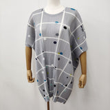 PLEATS PLEASE ISSEY MIYAKE CROSSING DOTS 定価57200円 PP61JT683 プリーツ チュニック 26SS グレー レディース プリーツプリーズ【中古】6-0712S♪