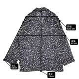 Toujours パジャマシャツ フラワープリント コットンストレッチ 定価49500円 長袖シャツ 25AW ネイビー ホワイト レディース トゥジュー【中古】6-0721M♪