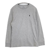 POLO RALPH LAUREN ポニー刺繍 L/G 14-16 長袖Ｔシャツ カットソー ロンＴ グレー レディース ポロ・ラルフローレン【中古】6-1003M∞