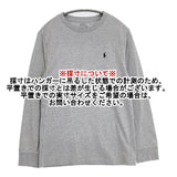 POLO RALPH LAUREN ポニー刺繍 L/G 14-16 長袖Ｔシャツ カットソー ロンＴ グレー レディース ポロ・ラルフローレン【中古】6-1003M∞