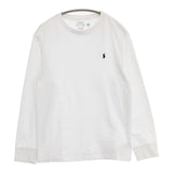 POLO RALPH LAUREN ポニー刺繍 L/G 14-16 長袖Ｔシャツ カットソー ロンＴ ホワイト レディース ポロ・ラルフローレン【中古】6-1003M∞