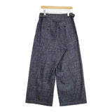 Y's 8OZ WAIST STRING WIDE DENIM PANTS YM-P04-028 サイズ1 デニムパンツ ネイビー レディース ワイズ/Yohji【中古】6-0822G∞