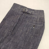 Y's 8OZ WAIST STRING WIDE DENIM PANTS YM-P04-028 サイズ1 デニムパンツ ネイビー レディース ワイズ/Yohji【中古】6-0822G∞