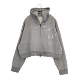 Y's FLEECE BUTTON HOLE FOAM PRINT SHORT HOODIE YX-T62-066 パーカー 21AW グレー レディース ワイズ/Yohji【中古】6-1003M∞