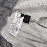 Y's FLEECE BUTTON HOLE FOAM PRINT SHORT HOODIE YX-T62-066 パーカー 21AW グレー レディース ワイズ/Yohji【中古】6-1003M∞