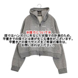 Y's FLEECE BUTTON HOLE FOAM PRINT SHORT HOODIE YX-T62-066 パーカー 21AW グレー レディース ワイズ/Yohji【中古】6-1003M∞