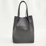 GROUND Y FAUX LEATHER POCKET TOTE BAG 定価40700円 トートバッグ 26SS ブラック レディース グラウンドワイ/YOHJI【中古】6-0724G♪