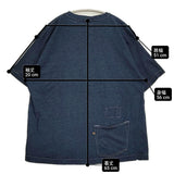 45R/45rpm 908オーシャンTシャツ サイズ3 ポケット付き 半袖Ｔシャツ カットソー ネイビー レディース フォーティーファイブアールピーエム【中古】6-0712S♪