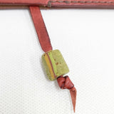 HENRY CUIR/ほぼ日 レザー 花 犬 刺繍 手帳カバー アカ レディース アンリークイール/ほぼ日【中古】6-0713G◎