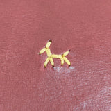HENRY CUIR/ほぼ日 レザー 花 犬 刺繍 手帳カバー アカ レディース アンリークイール/ほぼ日【中古】6-0713G◎