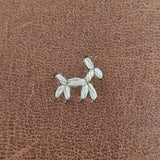 HENRY CUIR/ほぼ日 レザー 犬 刺繍 手帳カバー チャ レディース アンリークイール/ほぼ日【中古】6-0713G◎