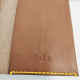 HENRY CUIR/ほぼ日 未使用品 レザー 犬 刺繍 手帳カバー チャ レディース アンリークイール/ほぼ日【中古】6-0713G◎