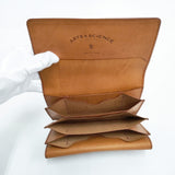 ARTS&SCIENCE 未使用品 Jabara long wallet 084W002896 牛革 長財布 キャメル レディース アーツ&サイエンス【中古】6-0713G◎