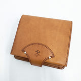 ARTS&SCIENCE Jabara short wallet レザー 二つ折り財布 キャメル レディース アーツ&サイエンス【中古】6-0713G◎