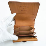 ARTS&SCIENCE Jabara short wallet レザー 二つ折り財布 キャメル レディース アーツ&サイエンス【中古】6-0713G◎