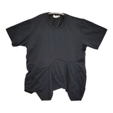 COMME des GARCONS ポリエステル デザインTシャツ GC-T029 サイズM 半袖Ｔシャツ カットソー AD2008 ブラック レディース コムデギャルソン【中古】6-0717S♪