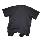 COMME des GARCONS ポリエステル デザインTシャツ GC-T029 サイズM 半袖Ｔシャツ カットソー AD2008 ブラック レディース コムデギャルソン【中古】6-0717S♪