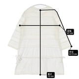 Haat ISSEY MIYAKE コットンナイロン 切替デザイン HA11JJ196 製品洗い チュニック オフホワイト レディース ハートイッセイミヤケ【中古】6-0912M∞