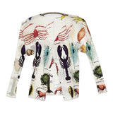 PLEATS PLEASE ISSEY MIYAKE Sea Animal Layered Set 海洋生物 羽織り カーディガン ホワイト レディース プリーツプリーズ【中古】6-0721M♪