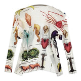 PLEATS PLEASE ISSEY MIYAKE Sea Animal Layered Set 海洋生物 羽織り カーディガン ホワイト レディース プリーツプリーズ【中古】6-0721M♪