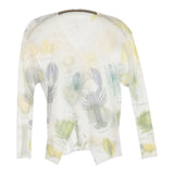 PLEATS PLEASE ISSEY MIYAKE Sea Animal Layered Set 海洋生物 羽織り カーディガン ホワイト レディース プリーツプリーズ【中古】6-0721M♪