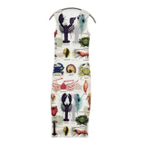 PLEATS PLEASE ISSEY MIYAKE Sea Animal Layered Set 海洋生物 ノースリーブ レイヤード ワンピース ホワイト レディース プリーツプリーズ【中古】6-0721S♪