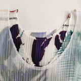 PLEATS PLEASE ISSEY MIYAKE Sea Animal Layered Set 海洋生物 ノースリーブ レイヤード ワンピース ホワイト レディース プリーツプリーズ【中古】6-0721S♪