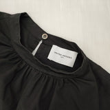 UNITED ARROWS 定価17600円 UWFM タックパフスリーブ ブラウス シャツ ブラック レディース ユナイテッドアローズ【中古】6-0905M∞